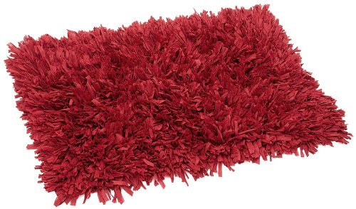 FHE Group Tissue Rug Bath Mat, 45 by 27 Inches, Red