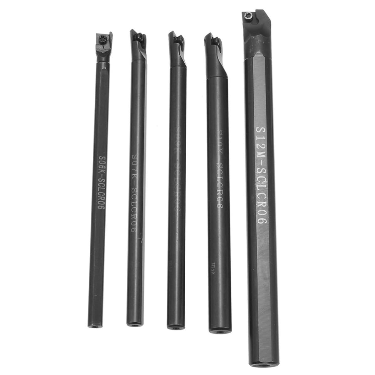 SOIMISS Lot de 1 Set de Set Barre D'alésage Clér 6-12 Mm en Acier 10 Plaquettes en Carbure Ccmt0602 et 5 Clés pour Outil de Tournage Métal Dureté et Résistance