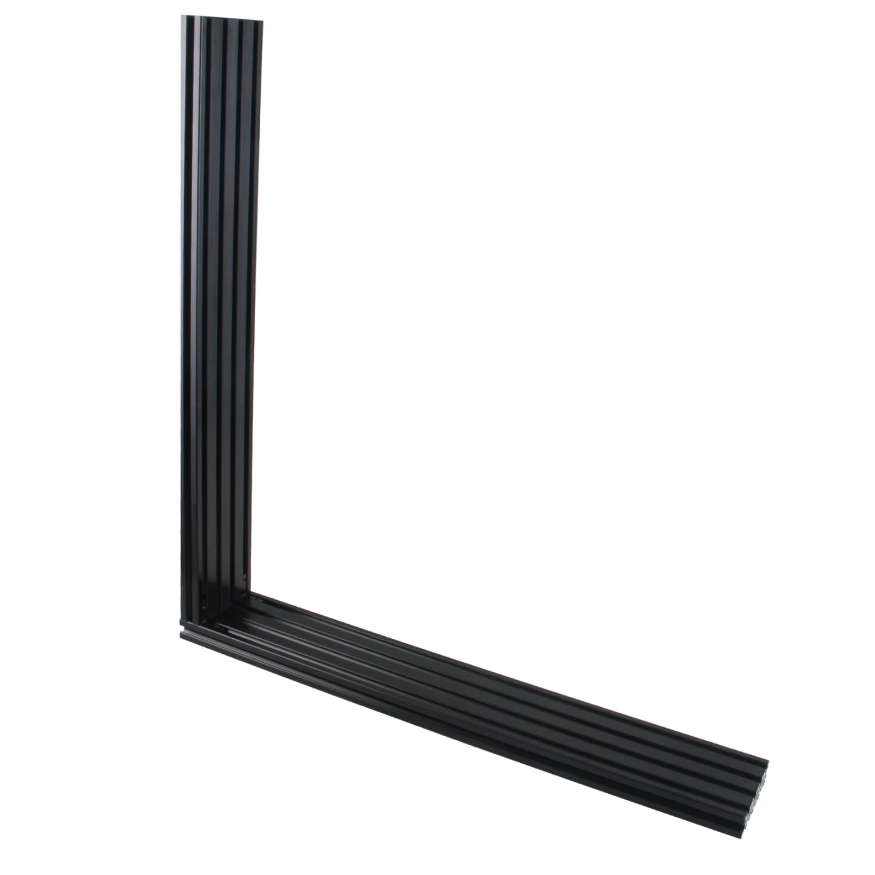 Aluprofil 2080 T Typ Schwarz 1500mm Aluminiumprofil Extrusions Europäischer Standard Eloxierte Linearschiene 20x80 Alu Profil mit L-Winkelverbinder & T-Mutter für 3D-Drucker, CNC