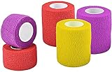 Jalan Bandage Autoadh�sif, 2,5 cm/5 cm/10 cm Bande Cohesive, Bandage Poignet, Bandage Cheville, Bandage Medical, pour Poignet Cheville Entorses et Gonflements, Multicolore (6cm + 3cm, Non tiss�)