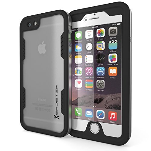 iPhone 6S Plus Waterproof Case, Ghostek Atomic 2.0 Series for Apple iPhone 6 Plus & 6S Plus (Silver)