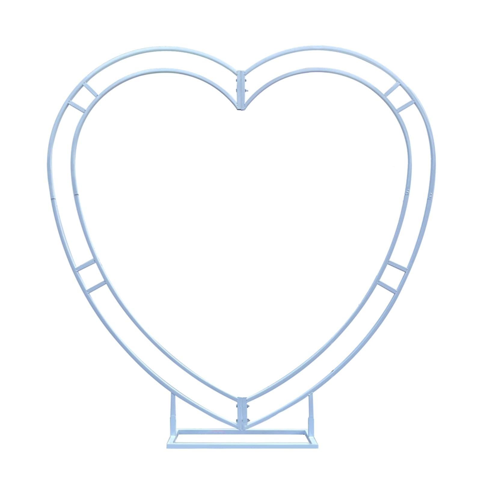 Arco de globos en forma de corazón de 6.5 pies para decoración de bodas y ceremonias