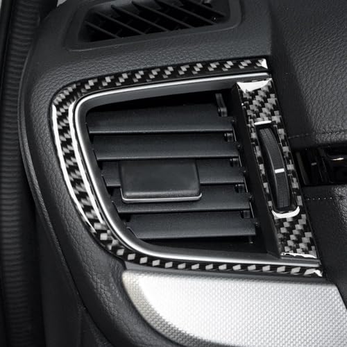 Real Premium Carbon Fiber Compatible with Honda CRV 2017 2018 2019 2020 2021 Accessories Car Side air Conditioning Vents Cover Sticker Decal Auto Interior Trim
