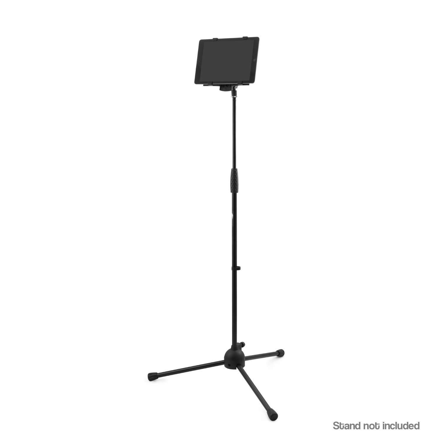 TIGER IMCA2-BK Supporto per iPad o Tablet per Asta Microfonica, Colore Nero