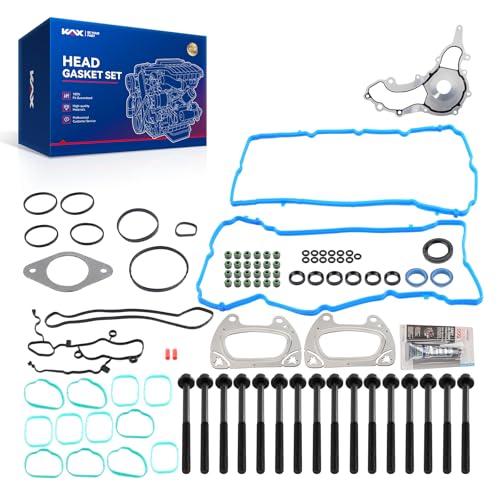 Image of KAX Engine Head Gasket Set Compatible with Jeep Grand Cherokee Wrangler JK, Dodge Grand Caravan Charger Journey Durango Challenger, Chrys-ler 300 200 Town & Country, Ram 1500 Classic 3.6L, HS26541PT