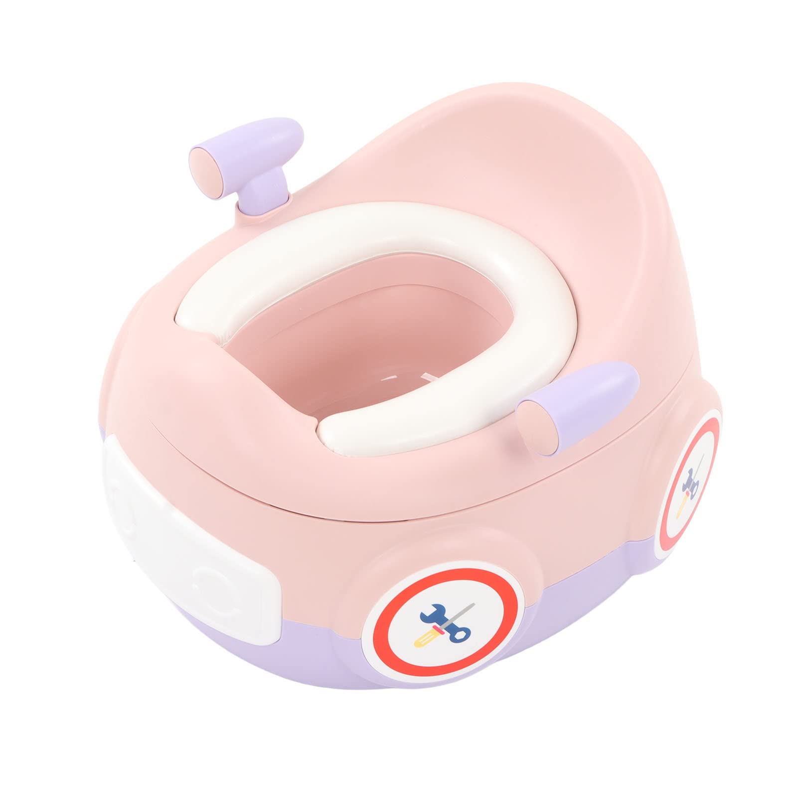 Baby Training Toilet Portable Cute Car Shape Children Multifunctional for Home Potty Purple Pink