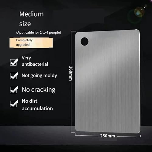 Miniatura 6 de Stainless Steel Cutting Board for Home Kitchen Food Preparation Metal Chopping Board for Vegetables Meats and Fruits(39 * 28)