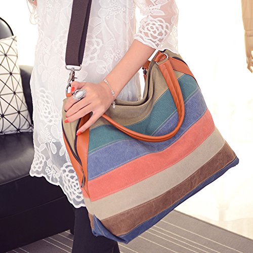 Sac à main simple en toile de type messenger bag à bandoulière A