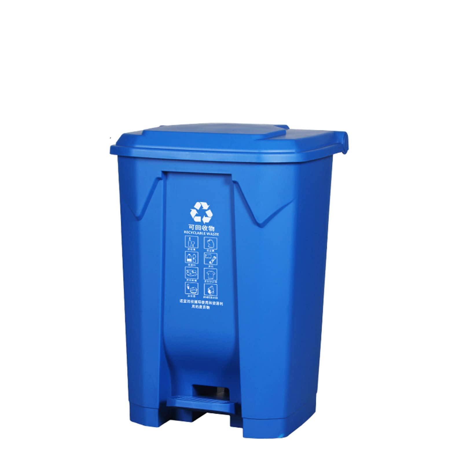 Amazon 廃棄物ビンの並べ替え 68リットルの廃棄物貯蔵バケツ蓋付きのゴミリサイクルコンテナ ペダルデザイン プラスチック製のゴミ箱 Size 68l Color A フタ付きゴミ箱 オンライン通販