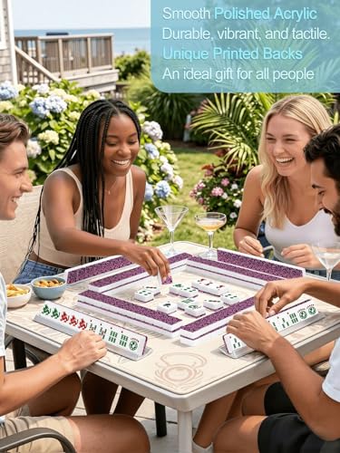 Set Americano Mahjong Tiles con Estuche de Viaje miniatura 5