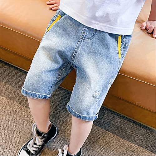 Summer Kids Baby Boys Elastic Waist Jeans Denim Shorts Pants Children Boy Casual Pants Bottoms3