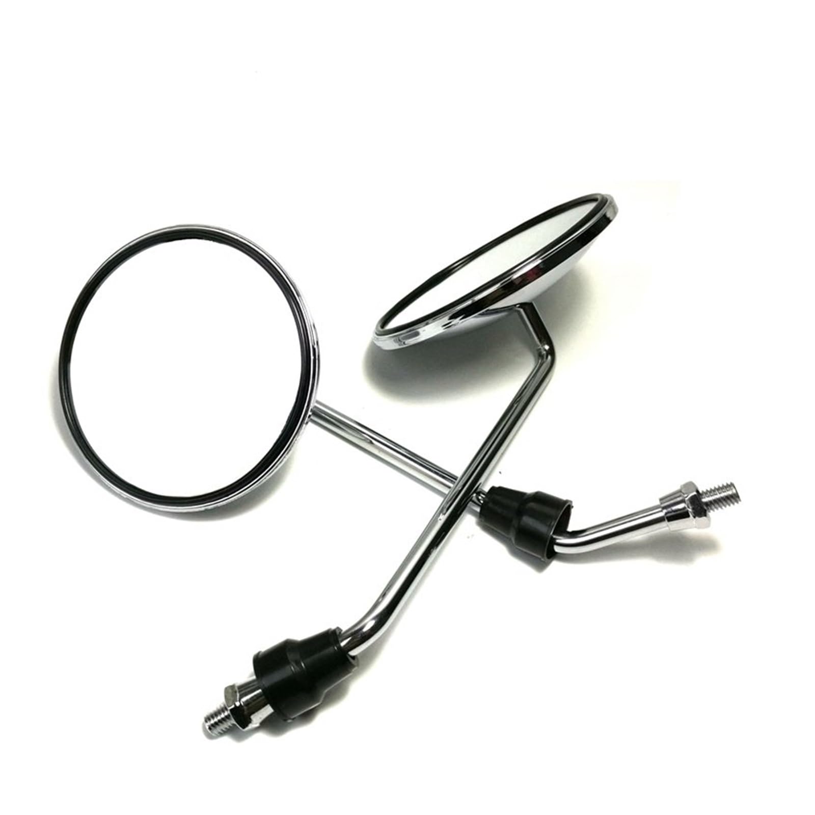 Rétroviseur moto Rétroviseurs Cyclomoteur Rétroviseur Latéral 8mm Rond Moto Rétroviseur Pour Électrique Pour Vélo Rétroviseur 2 Pièces/paire Rétroviseur pour vélo