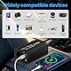 400W Auto Spannungswandler Wechselrichter DC 12V to AC 230V mit 2 Steckdosen und PD65W USB-C,USB Ports Schnelles Aufladen KFZ Ladegerät mit Zigarettenanzünderstecker für Geschaeftsfahrten und Urlaub