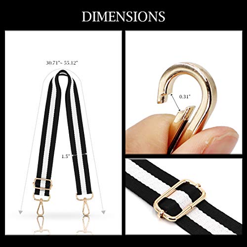 Image of TANOSII Wide Purse Strap Adjustable Replacement Shoulder Crossbody Strap Handbag Strap