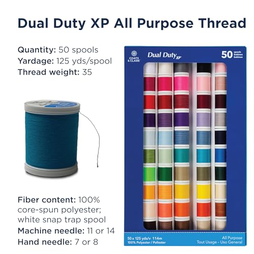 Set de 50 carretes multicolor de hilo para coser miniatura 5