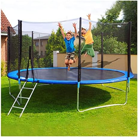 Micozy Trampoline with Enclosure 10/12FT - Recreational Trampoline for Kids and Adults, Fully Galvanized Steel Frame, Wear-Resistant Anti-Uv Jumping Mat, for Outdoor/Indoor (Type-B)