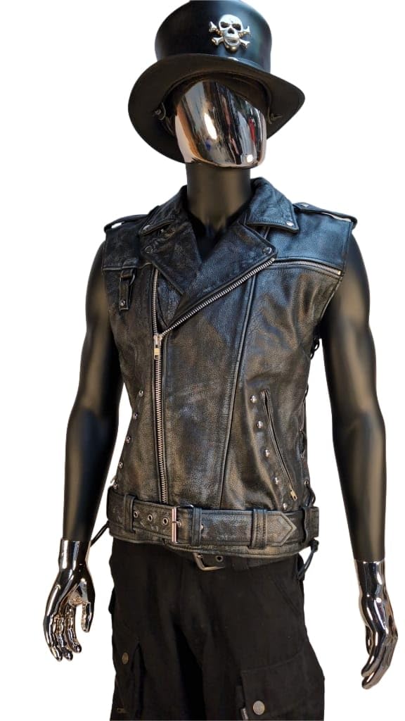 Halle15Clothes - Steampunk Lederweste - Lederkutte