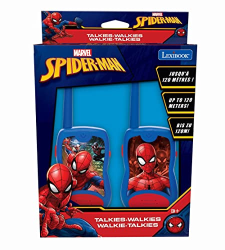 Miniatura 2 de Lexibook, Spider-Man, Walkie-talkies 200m, Juego de comunicación para niños, 2 Canales de comunicación, Clip para cinturón, a Pilas, Azul, TW12SP