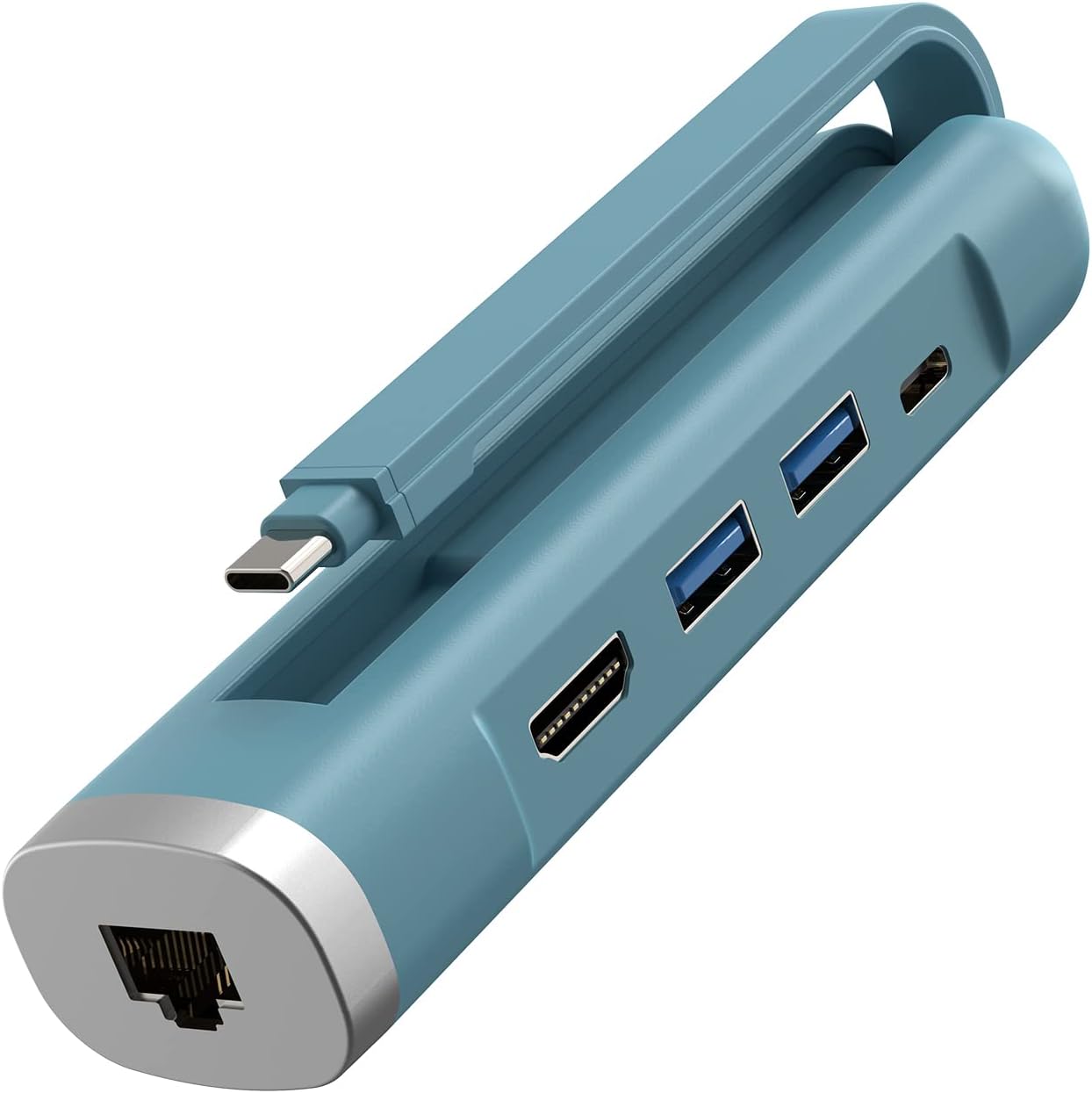Amazon.co.jp: Elexlinco USB ハブ, 5-in-1 USB C ハブ アダプタ, デュアルポートUSB-A ...