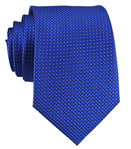 Image of Elfeves Men's Modern Striped Patterned Formal Ties College Daily Woven Neckties