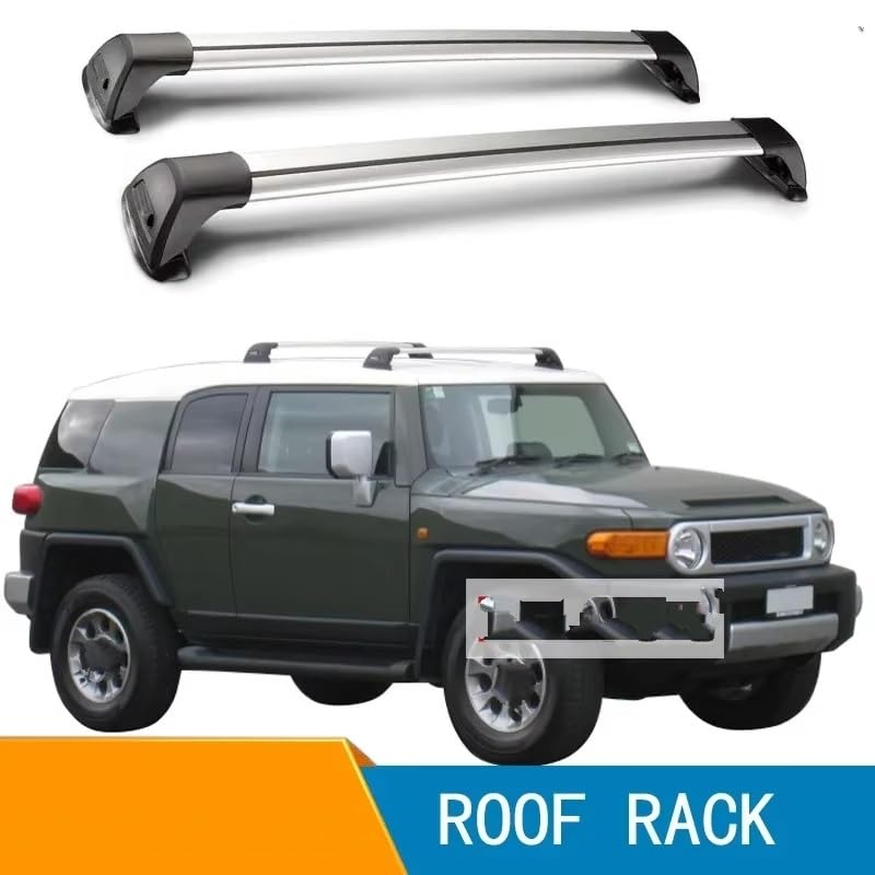 Barra techo de aleación aluminio especial para Toyota FJ Cruiser, máxima resistencia con cerradura 2