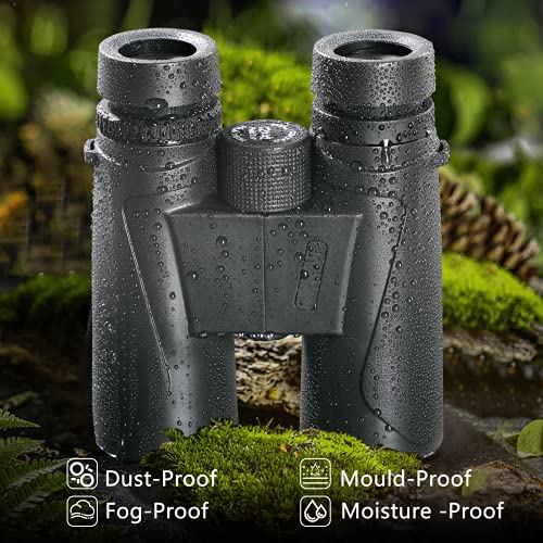 Fernglas 12x42 HD Nachtsicht, Hochleistungs Ferngläser mit großer Reichweite Wasserdichtes Anti-Beschlag-Prisma BAK4 FMC… – Bild 7