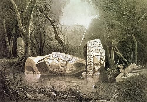 Pintura mural decorativa de Copán Guatemala para crear un dormitorio vintage elegante