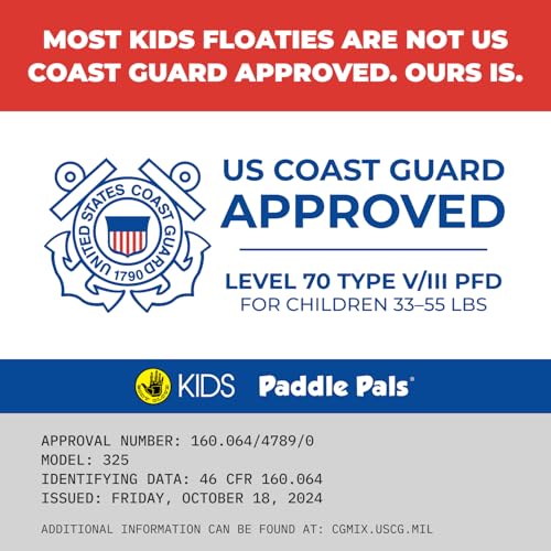 Image of Body Glove Paddle Pals Learn to Swim Coast Guard Approved Kids Life Jacket PFD