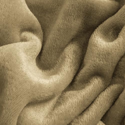 Image of BEDELITE Flannel Sheets King Size Camel - Super Soft Fleece Sheets Set Fluffy Extra Plush, 4 Piece(Include Fitted Sheet, Flat Sheet, 2 Pillowcases)