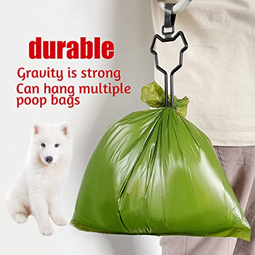 Image of 5 PCS Dog Poop Bag Holder,Dog Waste Bag Holder ,Poop Bag Holder for Leash,Attachment for Garbage Bag Dispenser, Hands Free Garbage Bag Holder,dog walking Accesories(Black)