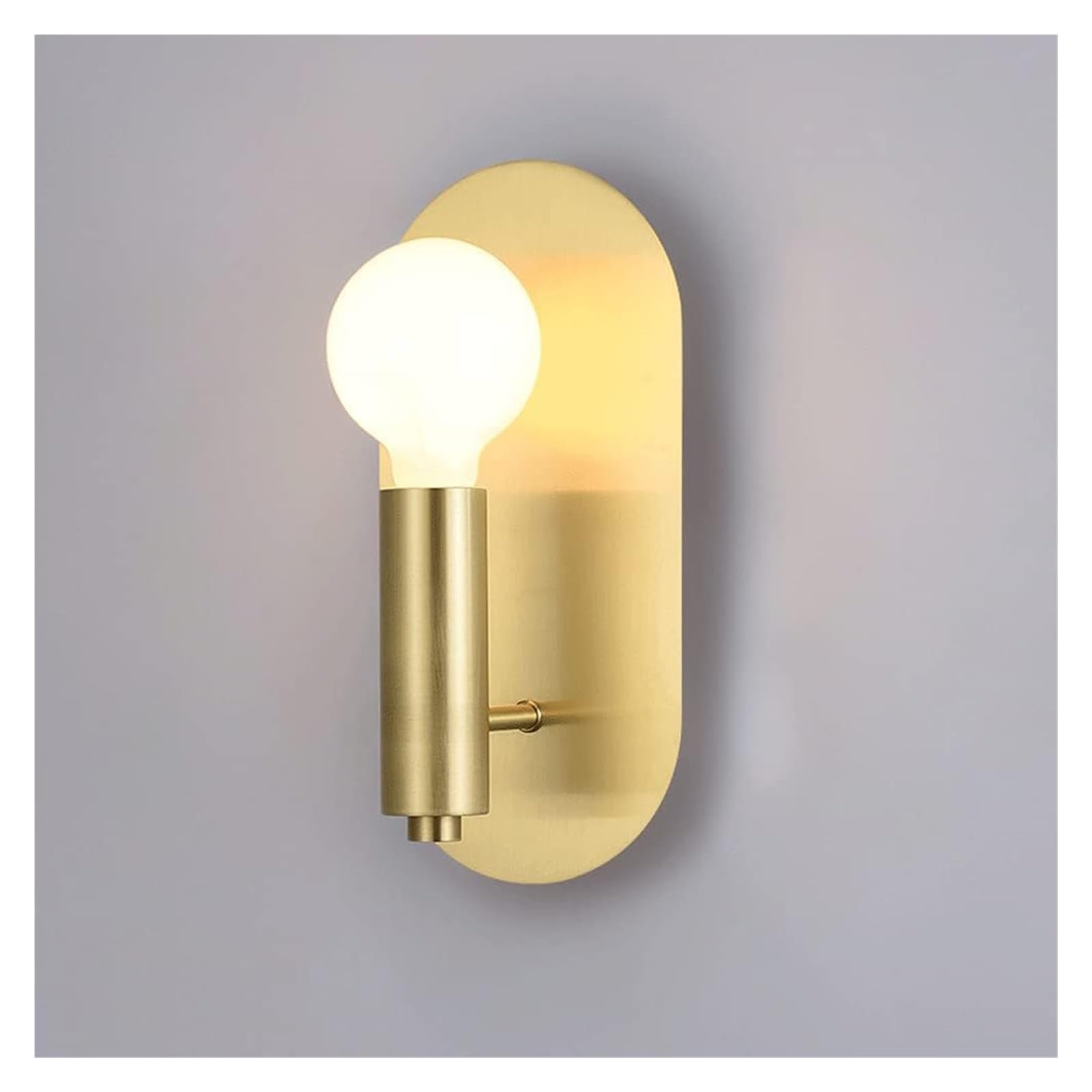 ZTCHSENZT Copper Wall Sconce Lamp Minimalist Headboard Lighting Fixture, Brass Wall Mounted Lamps Chandelier