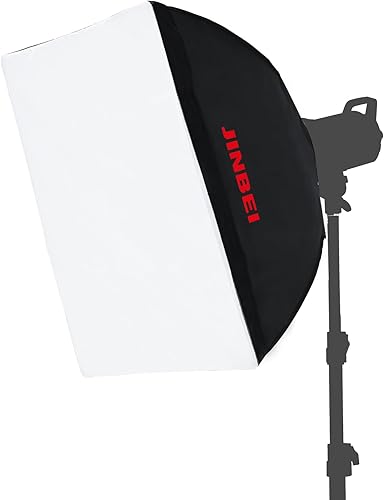 JINBEI 60×90cm24×35inch Portable Rectangular Softbox,Studio Monolight Light Softbox con montaje Bowens, para estudio Strobe Flash Retrato Fotografía