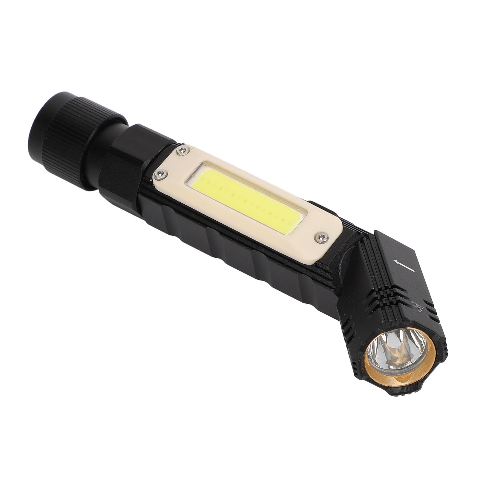 Portable 3 in Headlamp Flashlight Work Light, USB Rechargeable Ket Flashlight with 90 Degree Folding, Strong Lighting for Home, Camping, Hiking