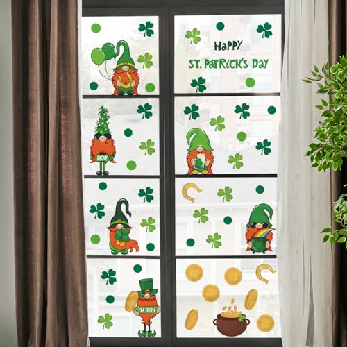 Vinilos decorativos St. Patrick's Day con duende y trébol miniatura 2