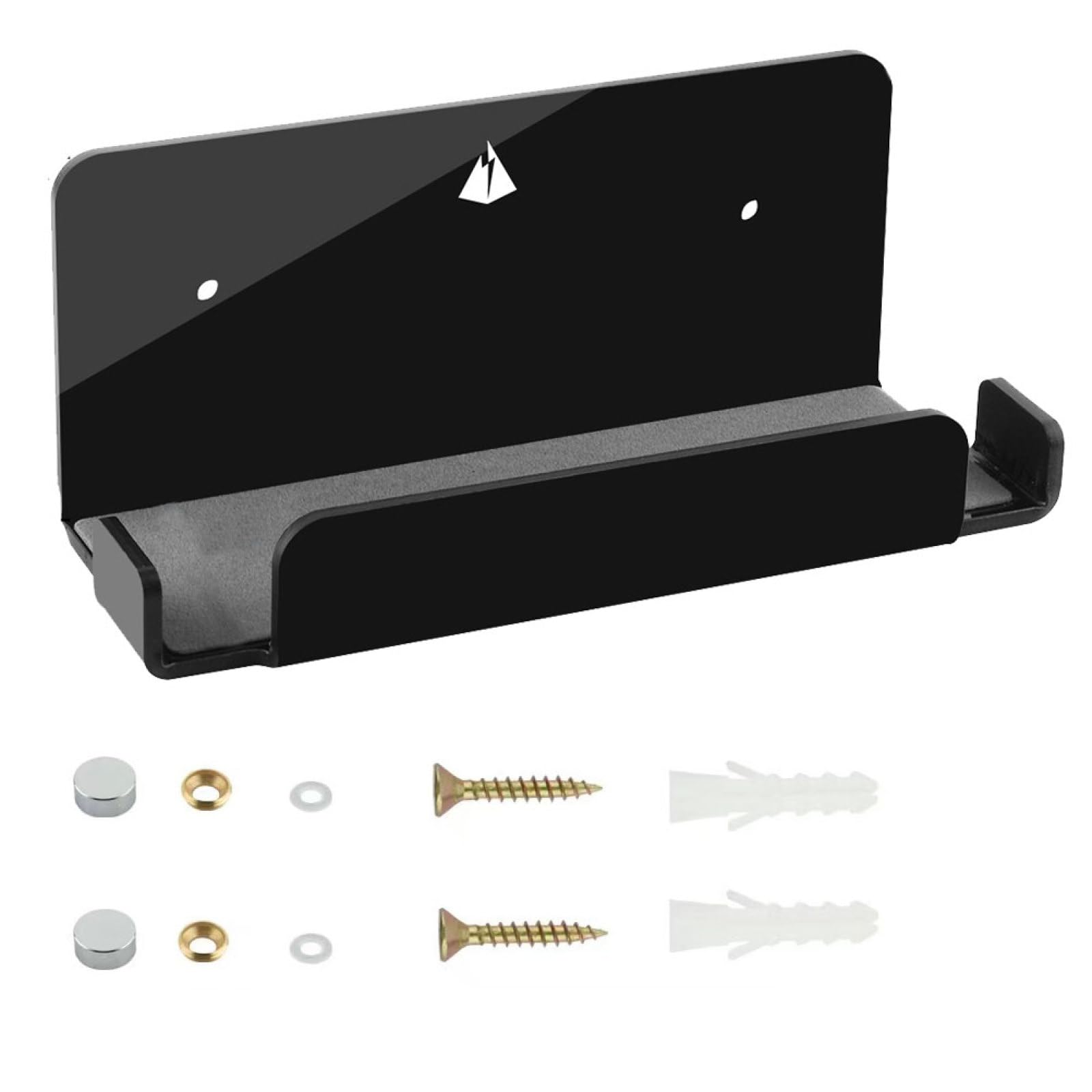 Estante flotante Switch resistente de pared con soporte negro de salón