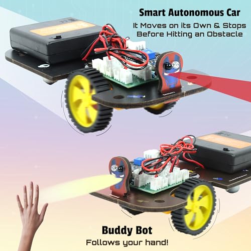 Image of Butterfly EduFields 5in1 STEM Robotics kit | Robotics Kits for Kids Ages 8 9 10 11 12 Years Old Boys Girls | Electronics Sensor Toy Modules | No Coding Required | Birthday Gift for Kids Ages 8+