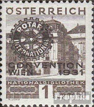 Sellos Austria 523 Rotary-Club con pliegue original de la colección Prophila