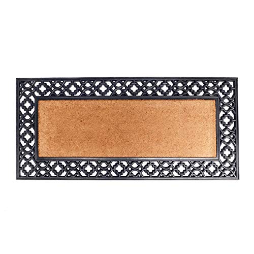 See full amazon price history chart for Onlymat Natural Rubber Coir Rectangular Doormat with Designer Border Long-Lasting, Heavy Duty, Anti-Slip PVC Backing, Large & Thick Entryway Rug for Indoor & Covered Door Entrances, Brown & Black Onlymat Natural Rubber Coir Rectangular Doormat with Designer Border Long-Lasting, Heavy Duty, Anti-Slip PVC Backing, Large & Thick Entryway Rug for Indoor & Covered Door Entrances, Brown & Black (B08J7JT3KN) Amazon Price History, Amazon Price Tracker