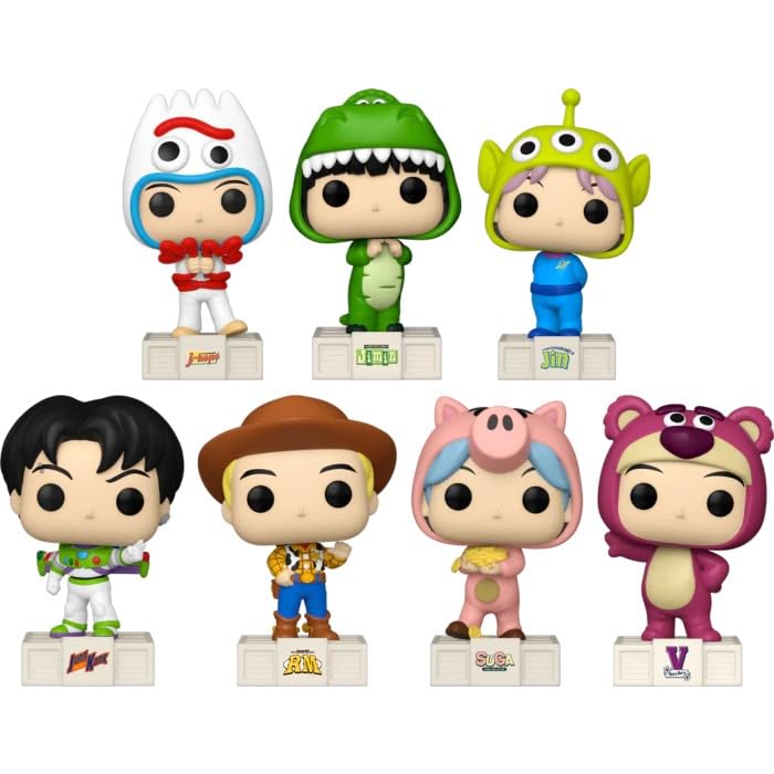 Amazon.com: Tiny Tan Bundle of 7 Vinyl Figures RM, Jin, Suga, J