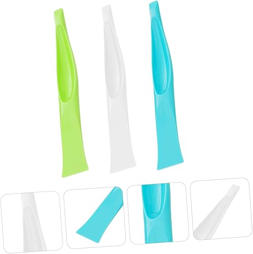 Miniatura 6 de PLAFOPE 3 espátulas de limpieza para masa, espátulas de silicona, herramienta de limpieza, raspador de limpieza, raspador de pastelería, raspador de