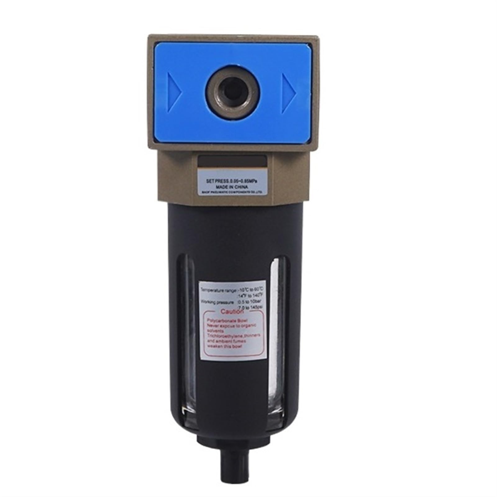 Vanne de réduction pneumatique UF-02 et filtre à air avec séparateur