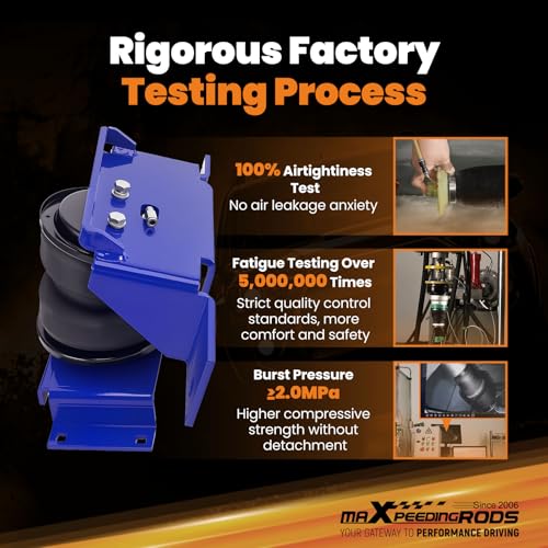 maXpeedingrods Air Suspension Bags Kit 5000 lbs for Ford F250 F350 4WD RWD 1999-2007 Trucks Only with Gooseneck Hitch 1105 / 1199R by maXpeedingrods - Image 9