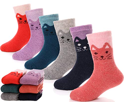 Children Wool Socks For Boy Girl Kids Toddler Thick Thermal Warm Cotton Winter