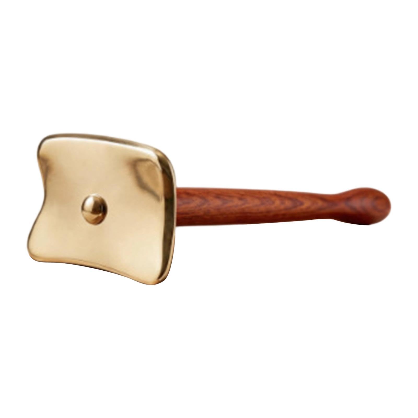 MERIGLARE Tabla Gua Sha, herramienta masaje autoraspante versátil para todo el cuerpo, con respaldo madera ergonómico, L