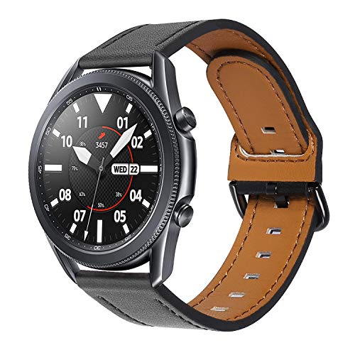 SYXINN 20mm Watch Bands Quick Release Compatible with Samsung Galaxy Watch 3 41mm Bands Leather 20mm Bands for Galaxy Watch Active 2 40mm 44mm Galaxy Watch 42mm Gear Sport Garmin VivoActive 3