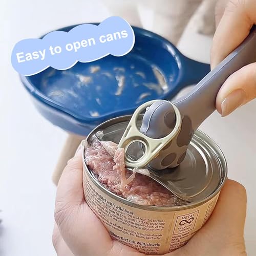 mwellewm-3Pcs-Pet-Food-Can-Supplies-Set-Universal-Silicone-Can-Covers-Cat-Can-Lids-Multifunctional-Mini-Spatula-Pet-Can-Opener-and-Dog-Spoons-for-Pets-Dogs-Cats-Feeding-Can-Grey mwellewm 3Pcs Pet Food Can Supplies Set Universal Silicone Can Covers Cat Can Lids Multifunctional Mini Spatula Pet Can Opener and Dog Spoons for Pets Dogs Cats Feeding Can Grey