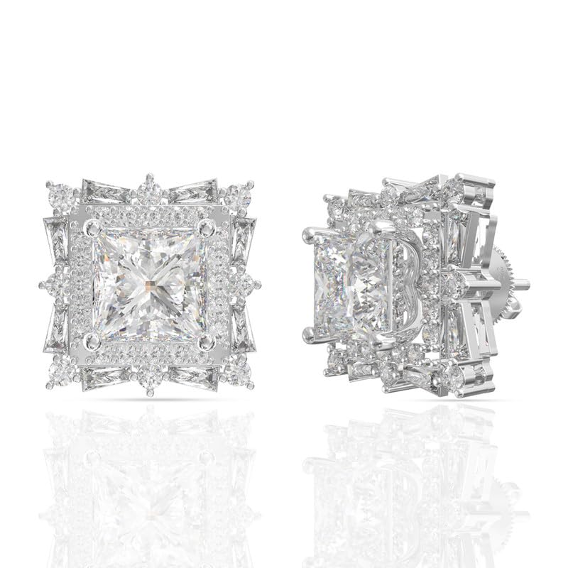 Anayra Fine Silver Jewellery 925 Sterling Silver Jacket Stud Earrings | Fashion Silver Earrings For Women And Girls | Adorable Earrings For Girls | Gift For Birthday & More | Hallmark Certified (B09W52V3H6) Amazon Price History, Amazon Price Tracker
