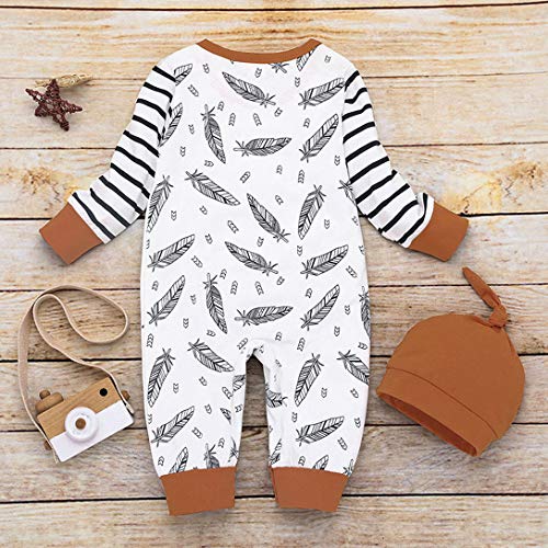 Bebê recém-nascido Meninos Meninas Romper manga longa One Piece Bodysuit Macacão com Cap Roupas Set