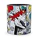 Marvel Comics Panels Ceramic Mug | Large Coffee Cup For Tea, Espresso, Cocoa | Holds 20 Ounces