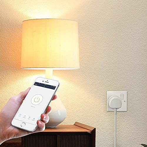 HBN Smart Plug WiFi Socket Work with Alexa Echo and Google Home, Smart Timer Plug, No Hub Required, 2.4Ghz Only (13A/3120W,4 Pack)